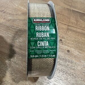 Kirkland Wire-Edged Ribbon -  Tan